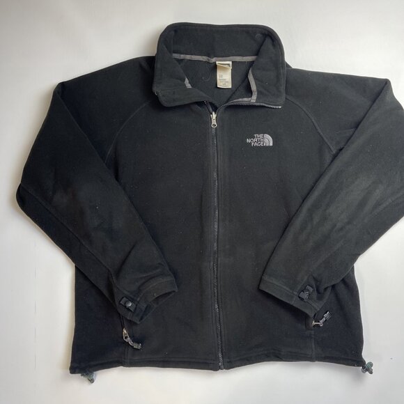 Vintage The North Face Jacket Men's Large  Fleece Full Zip TNF Black - Picture 4 of 13